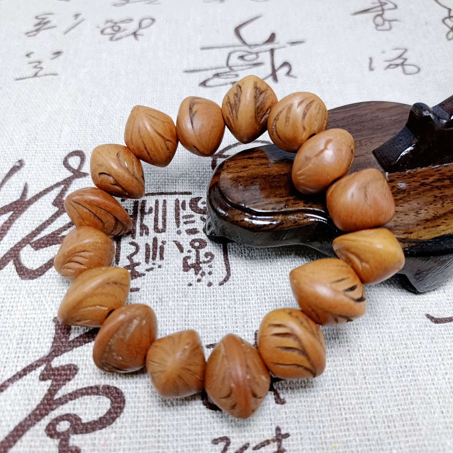 Women's & Men's King Walnut National Bodhi Cultural Artifact Prayer Beads Stall Live Bracelets