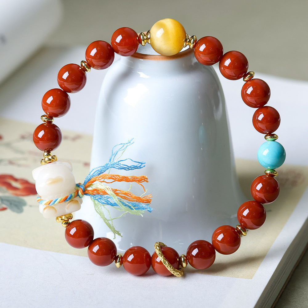 Sen Southern Red Agate Bodhi Tibet Bracelets