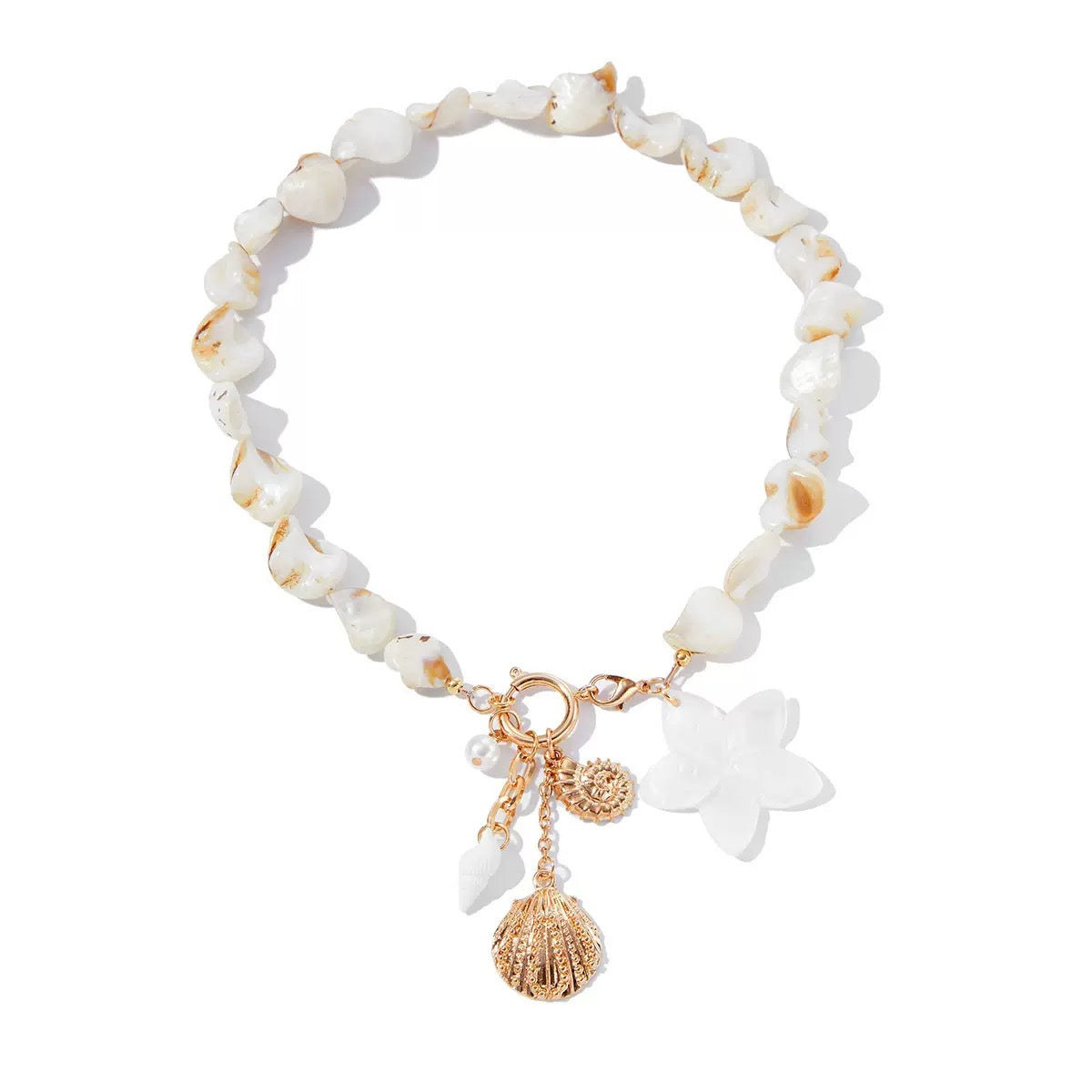 Style Starfish Niche Shell Flower Chain Exquisite Necklace