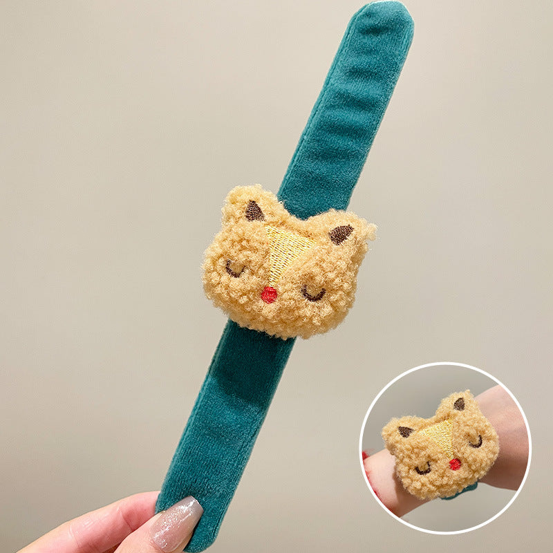 Children's Plush Cute Doll Elk Slap Gift Hair Couple Bracelet