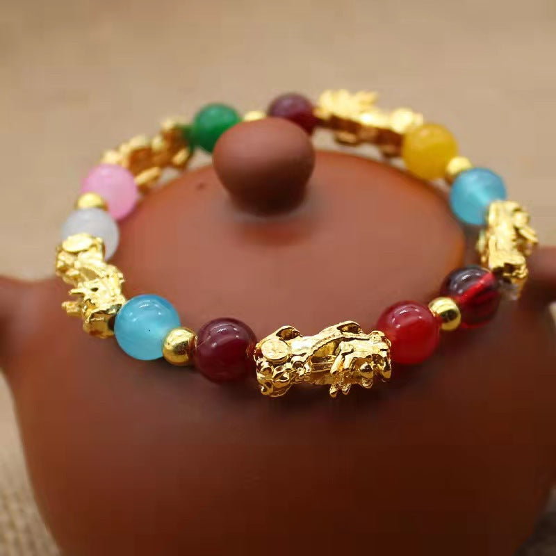 Women's Drawing Pi Agate Five Fashion Live Bracelets