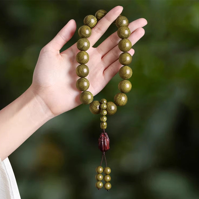 Women's & Men's Small Hand Toy Sandalwood Decompression Ethnic Style Lotus Bracelets