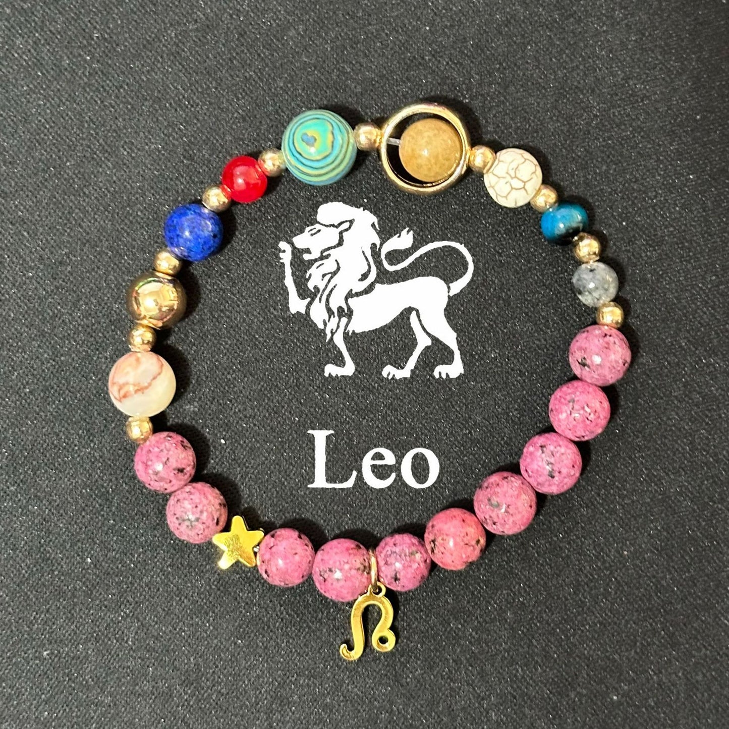 Planets Twee Constellation Stainless Steel Pink Hemp Pendants