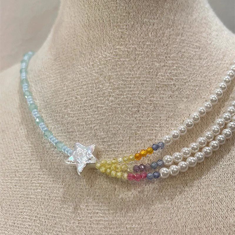 Pearls Female Special Interest Light Luxury Advanced Clavicle Chain Necklaces