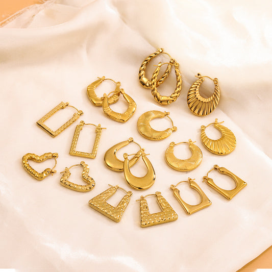 Luxury High Sense Titanium No Fading Ear Earrings