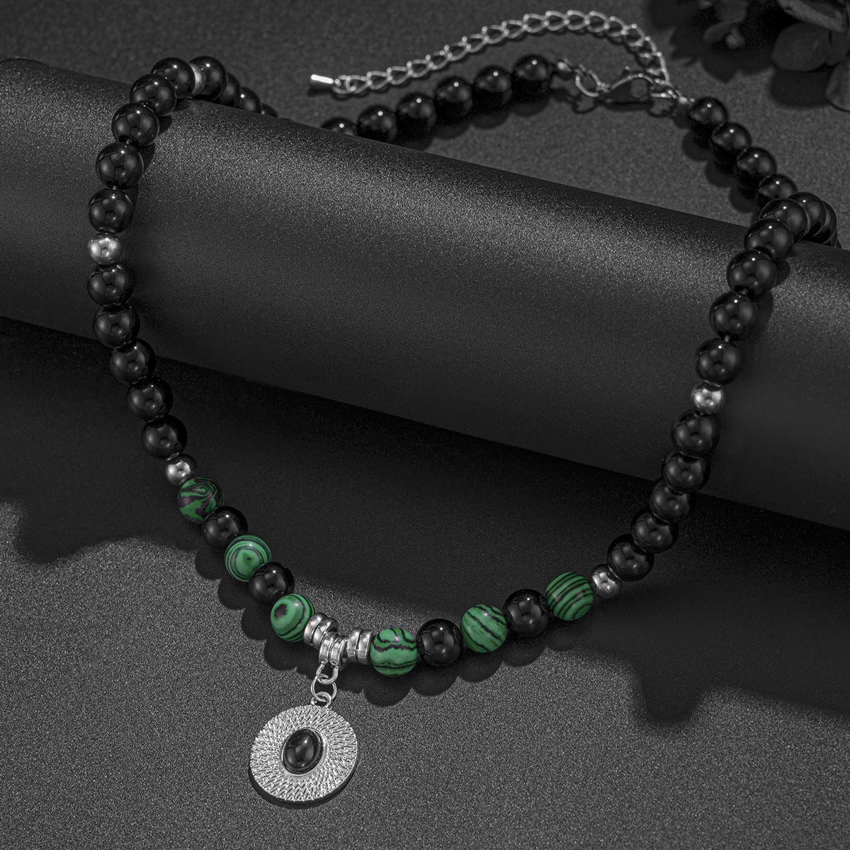 Men's Beaded Trendy Hip Hop Niche High Sense Necklaces