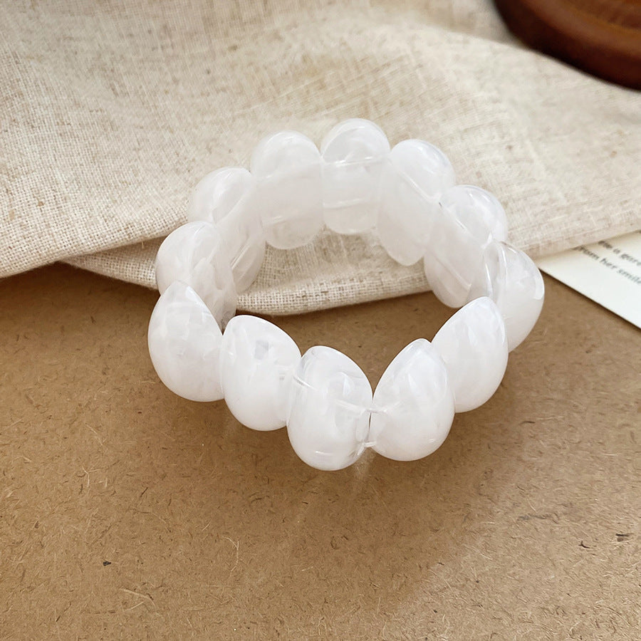 Acrylic Beaded Pearl Vintage Ethnic Style Affordable Bracelets