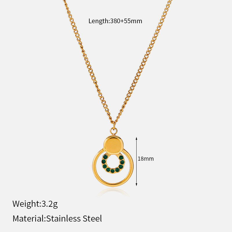 Women's Geometric Four-leaf Clover Light Luxury High-grade Necklace