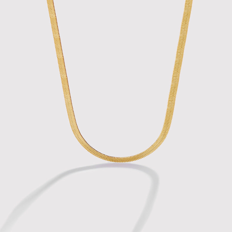 Women's & Men's Clavicle Titanium Steel Stainless Blade Chain Necklaces