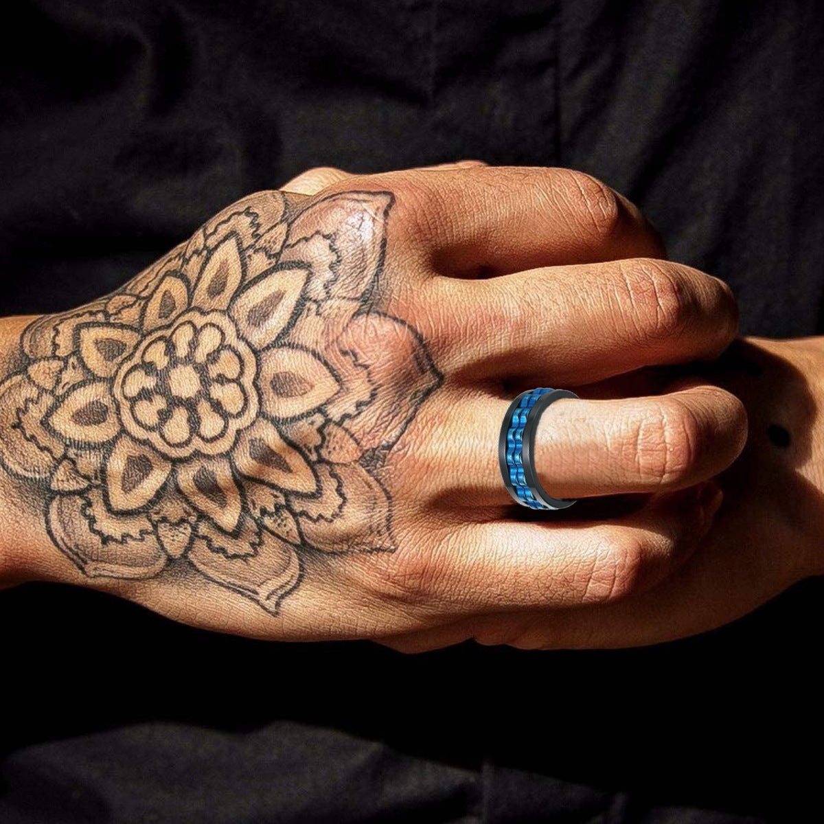 Men's Ornament Trendy Essential Gear Rotating Decompression Rings