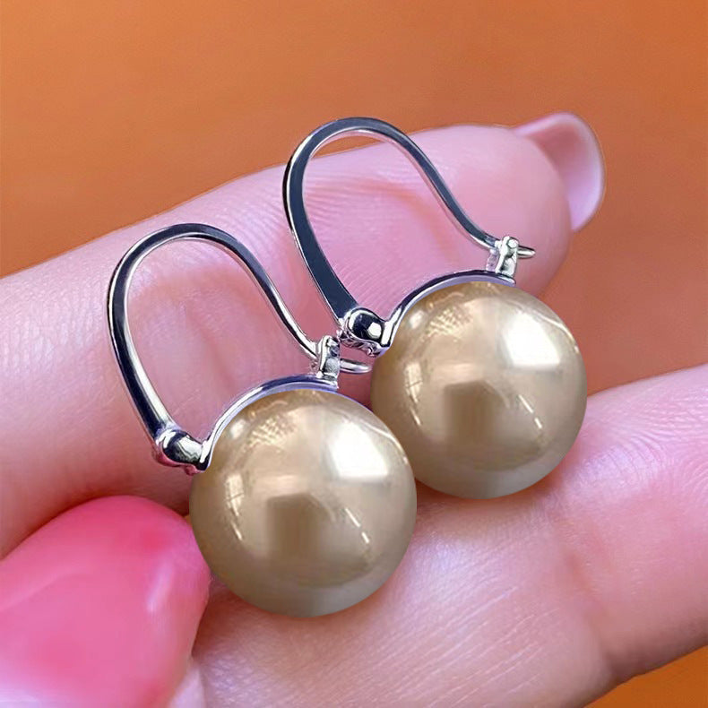 Shell Pearl Parvenu Gold Imitation White Rings