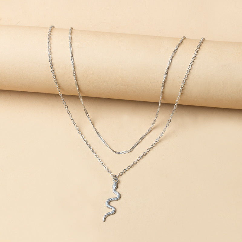 Jewelry Fashion Simple Snake Niche Alloy Female Necklaces