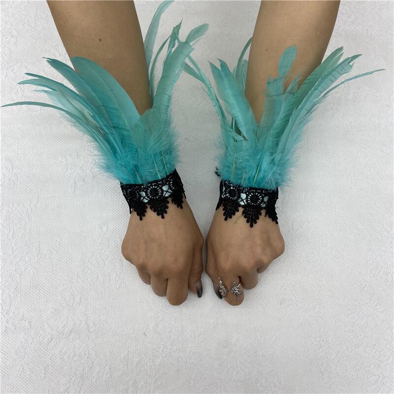 Feather Halloween Performance Ball Lace Wristband Bracelets