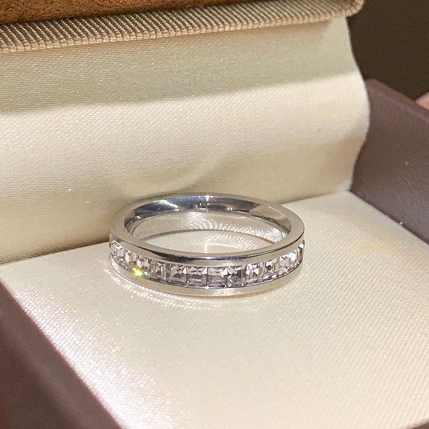 Female Light Luxury High Sense Little Finger Titanium Steel Design Ring