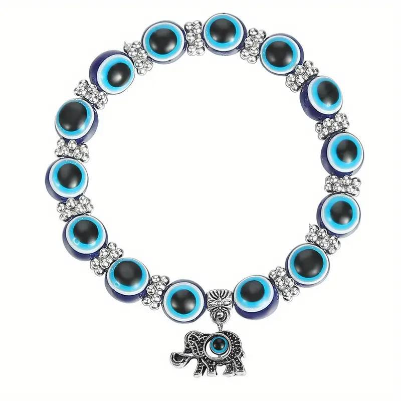 Devil's Eye Resin Round Beads Fatima Pendants