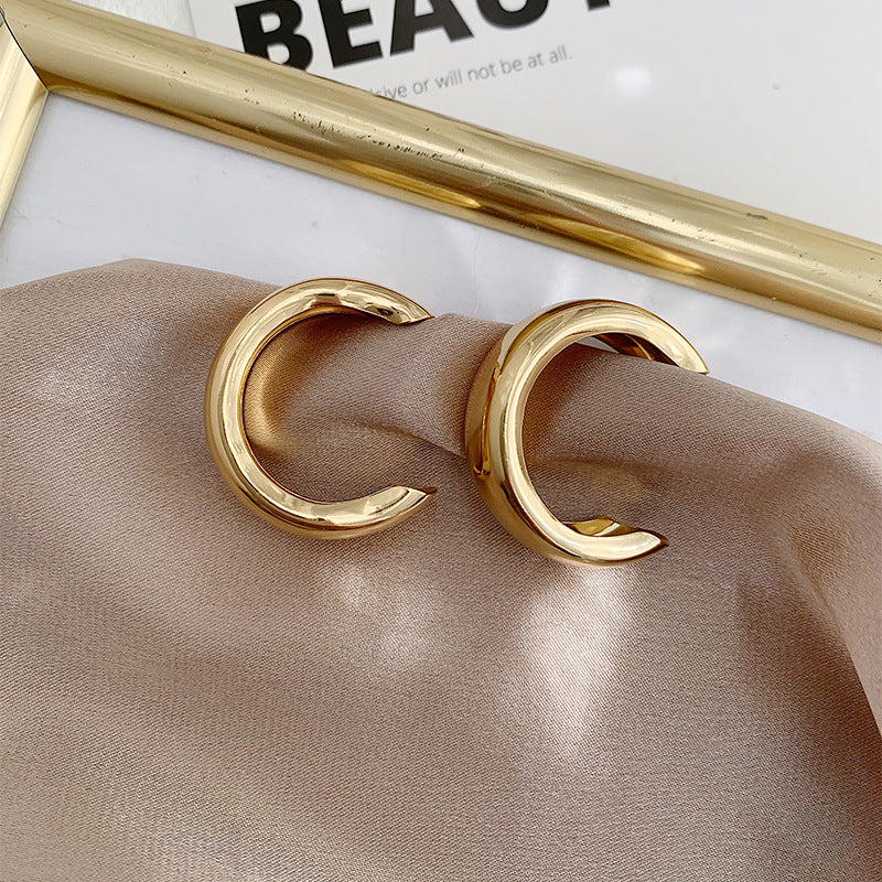 Women's Metal Cold Style High Sense Light Luxury Minority Ear Earrings
