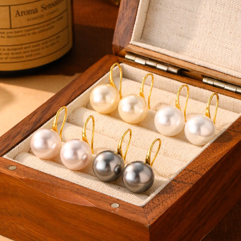 Women's Style All Match Pearl High Heels Earrings
