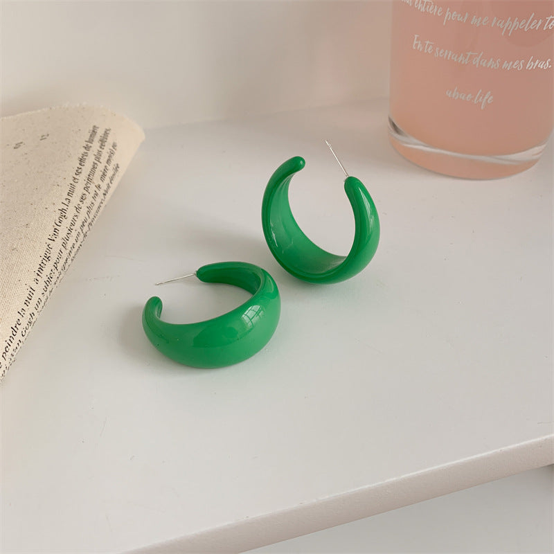 Style Shaped Female Fashion Graceful Fashionable Summer Exaggerated Earrings