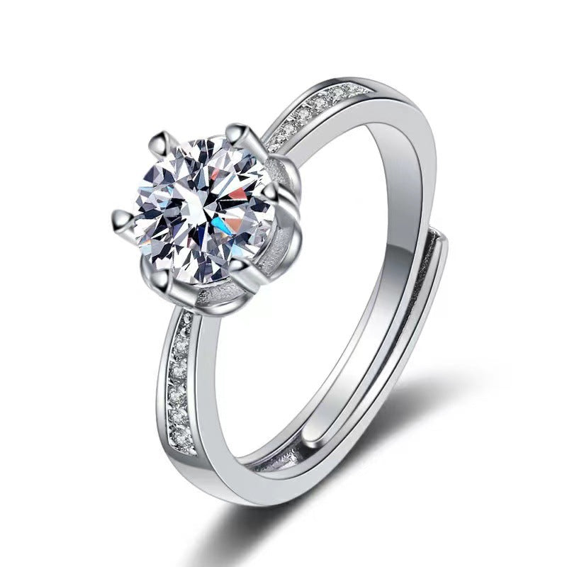 Moissanite Female Affordable Luxury Fashion Niche Rings