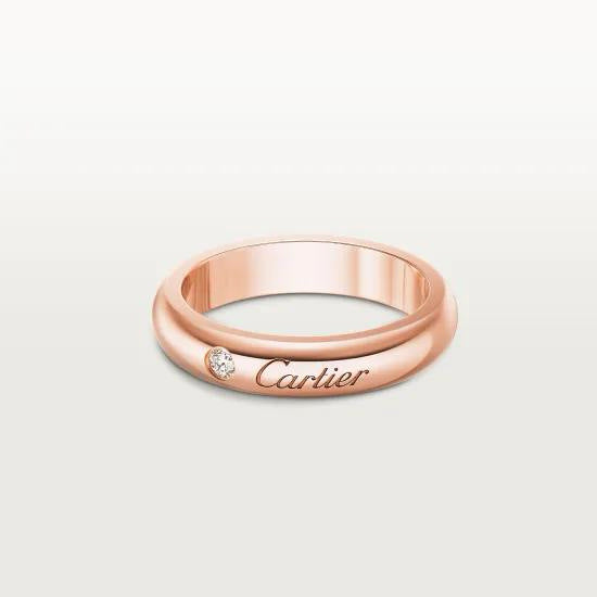Home High Version Sier Signature Square Round Engagement Wedding Couple Ring