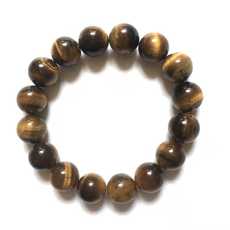 Yellow Tiger Eyes Crystal Money Drawing Luck Changing Beads Bracelet