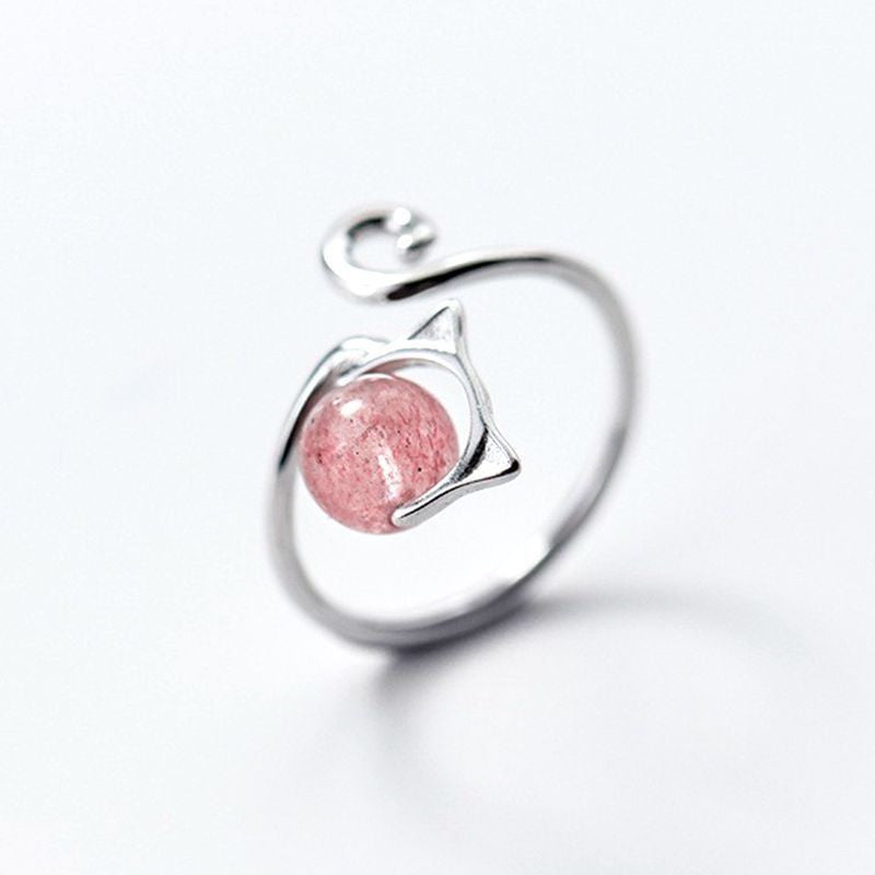 Women's Sier Anxiety Three-ring Smart Index Finger Rotating Ring