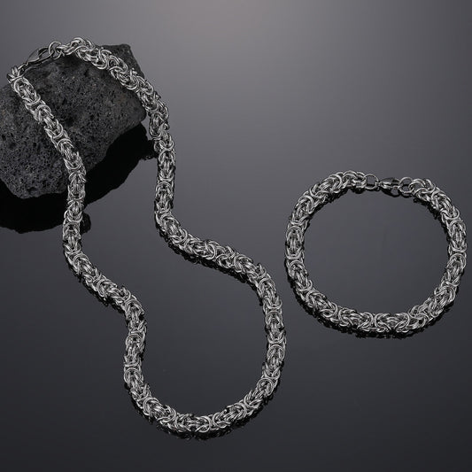 Women's & Men's Type Handmade Keel Chain Trendy Titanium Steel Jewelry Necklaces