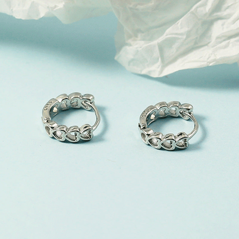 Women's Heart-to-heart For Vintage Circle Fashionmonger Personalized Clip Earrings