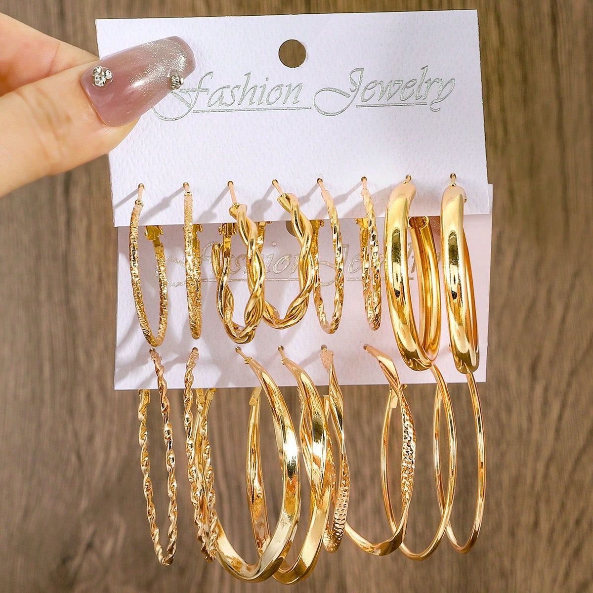 Women's Metal Square Geometry Suit Shaped Advanced Earrings