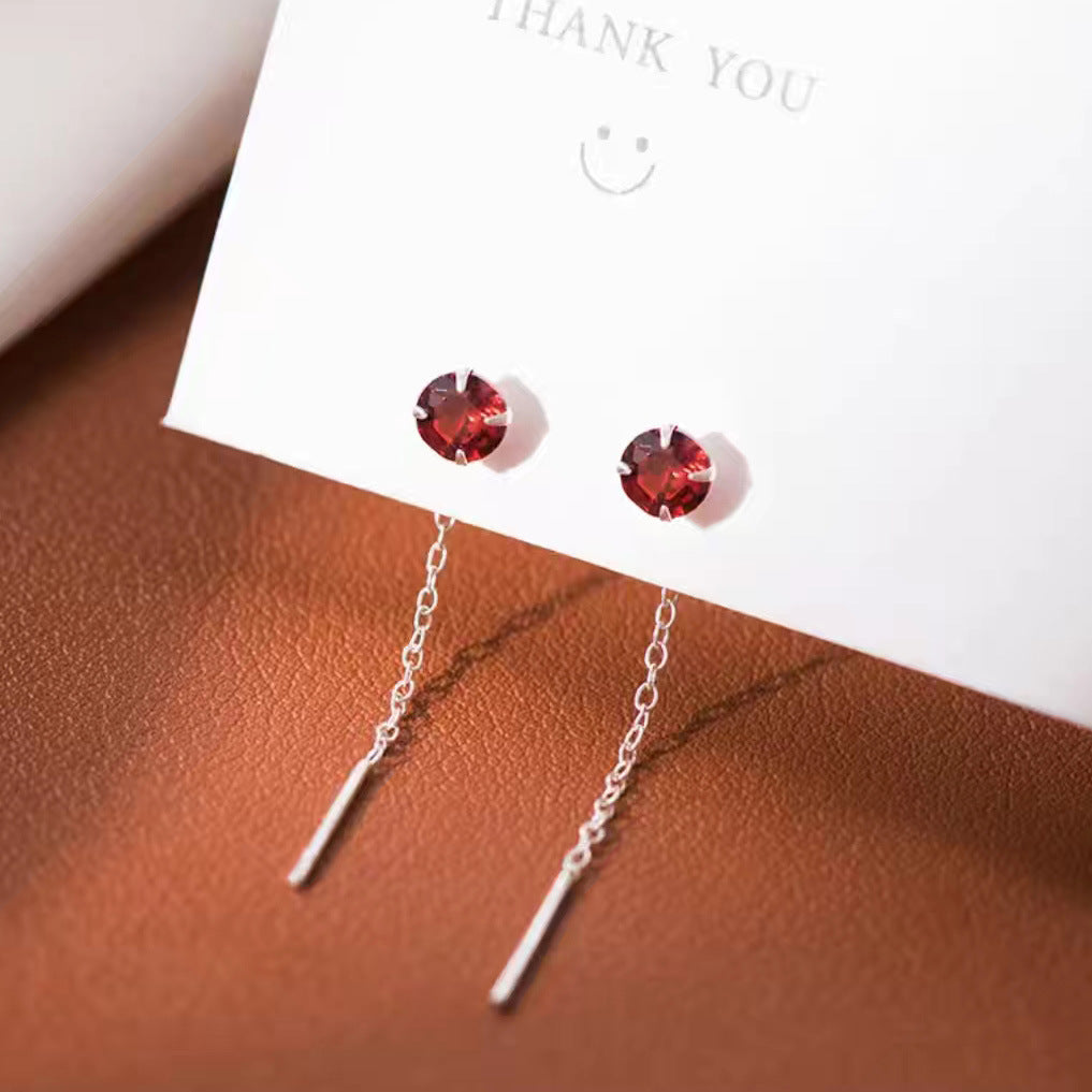 Women's Simple Pure Sier Star Light Luxury Ear Line