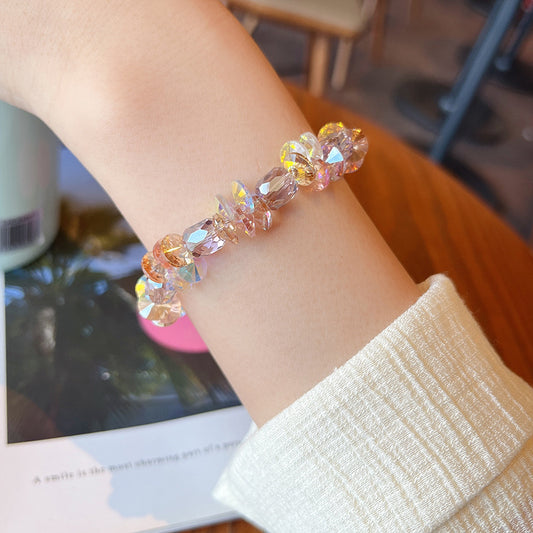 Women's Korean Super Shiny Crystal Design High-grade Bracelet