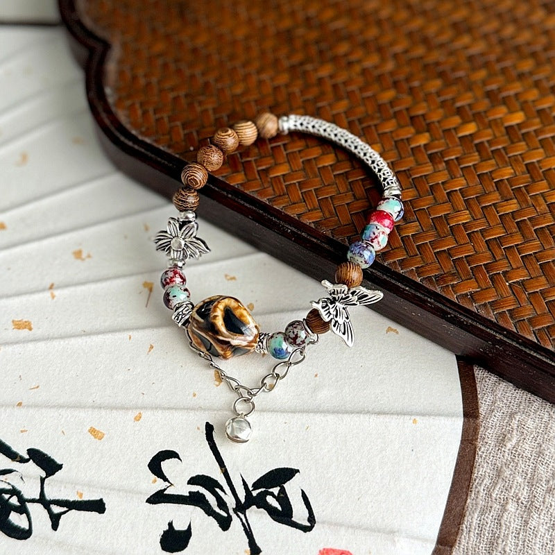 Hand-woven Artistic Ancient Style Beaded Special Interest Bracelet