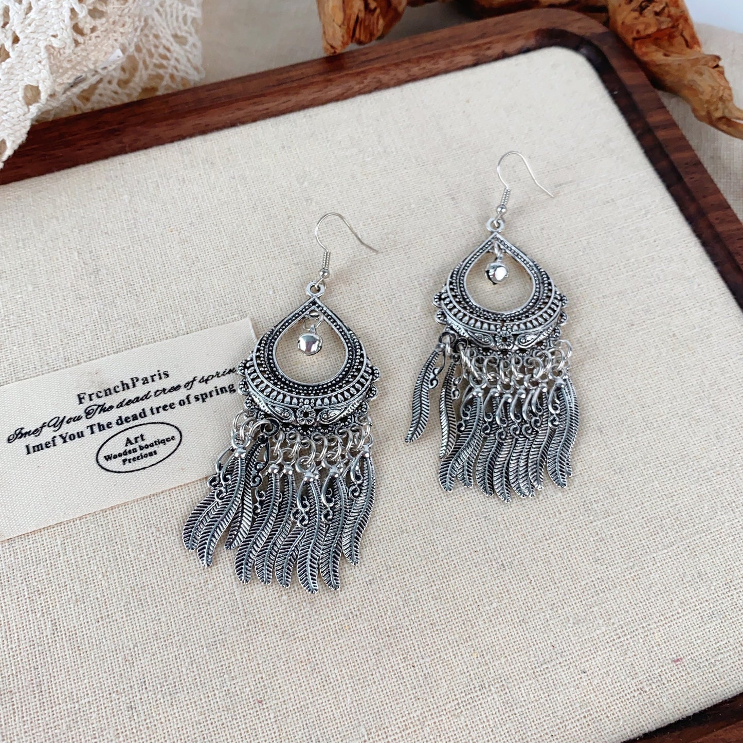 Style Imitation Miao Sier Tassel Female Earrings