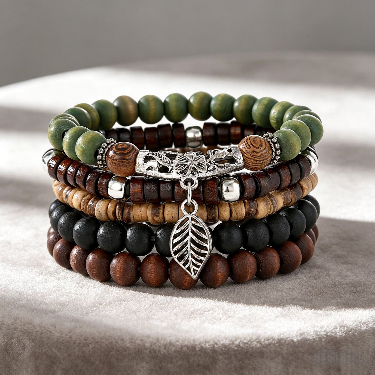 Wooden Bead Ethnic Style Turquoise Vintage Hand-woven Bracelets