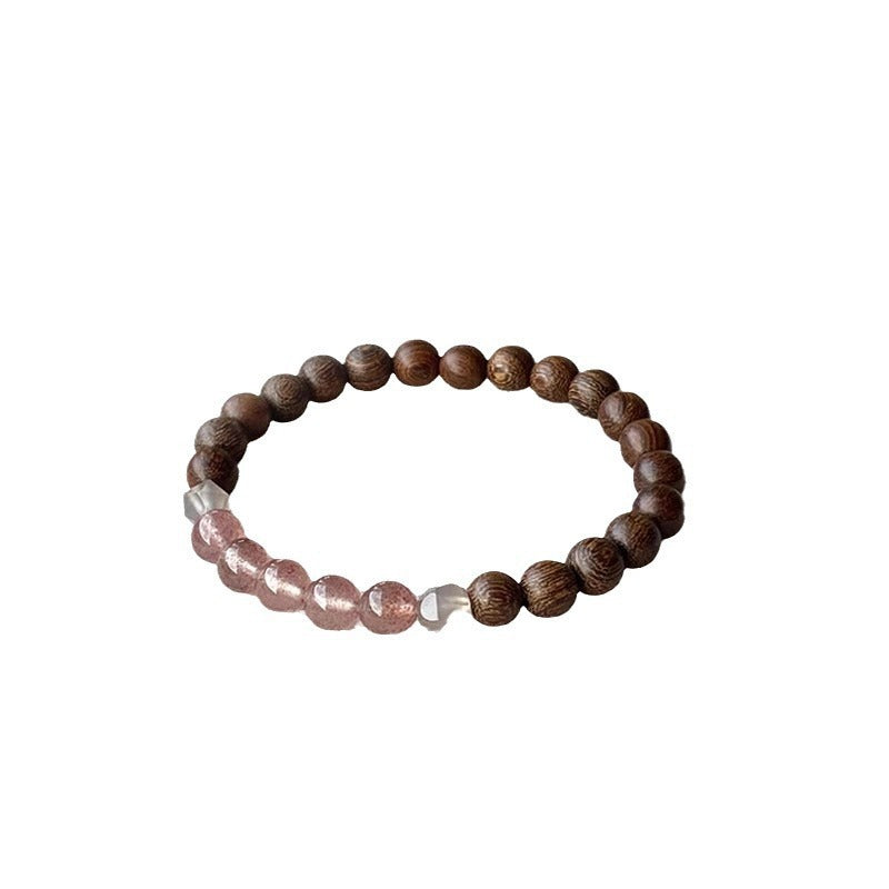Dock Chinese Style Ebony Strawberry Beaded Bracelets