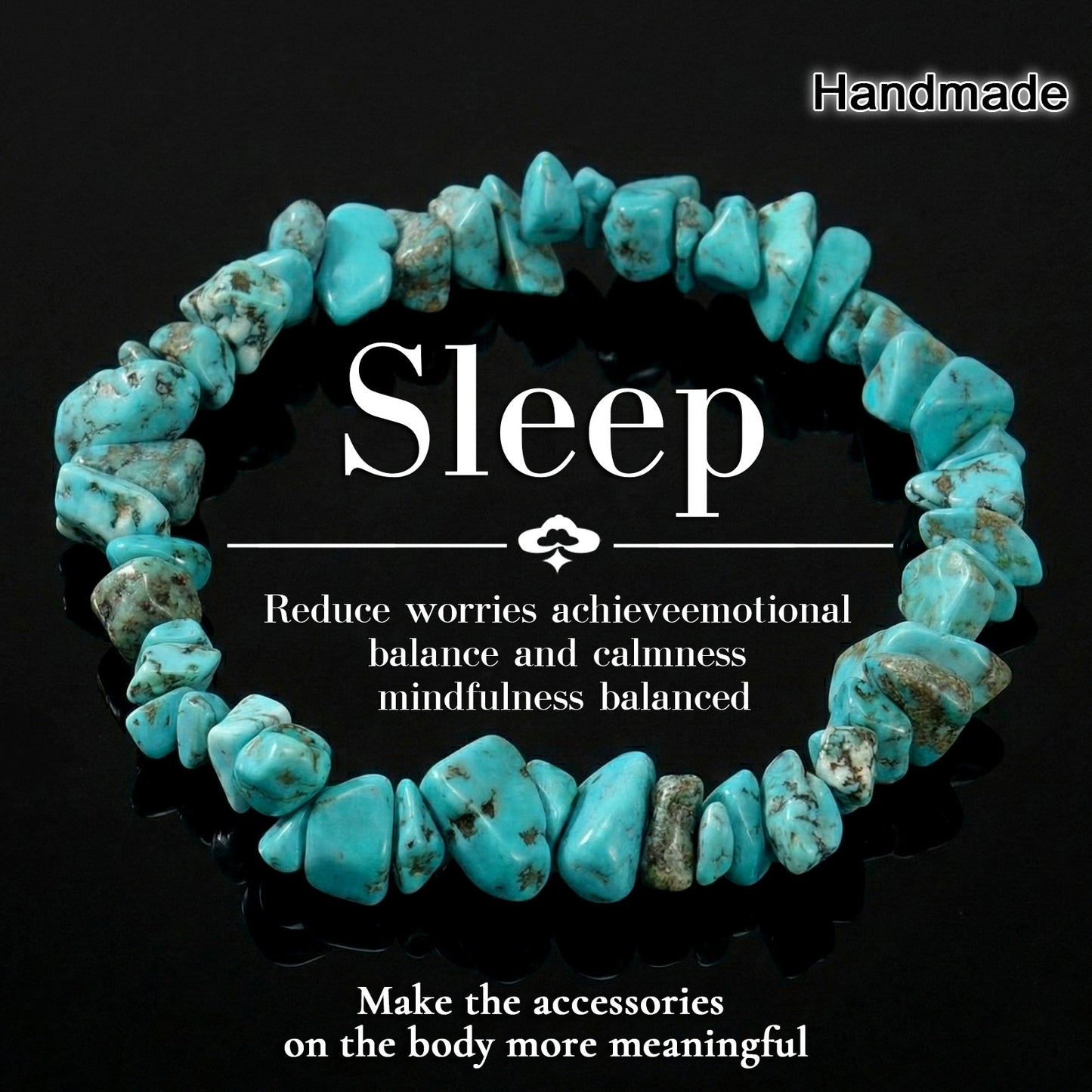 Multicolor Natural Stone Irregular Design Daily Bracelet