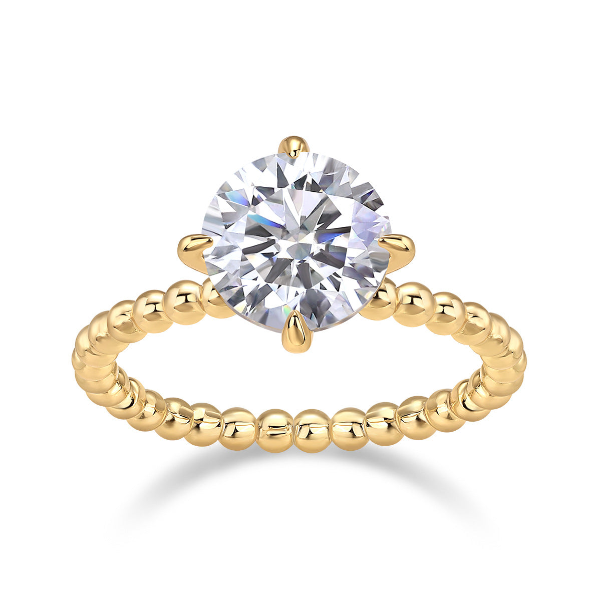 Style Sier Gold Plated Female Moissanite Rings