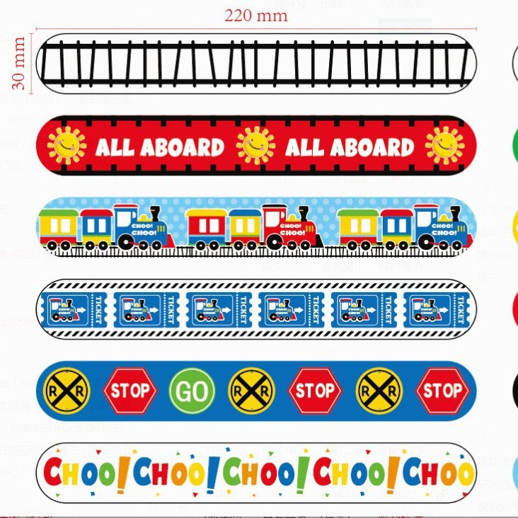 Charming Children's Spring Train Toys Pop Rings