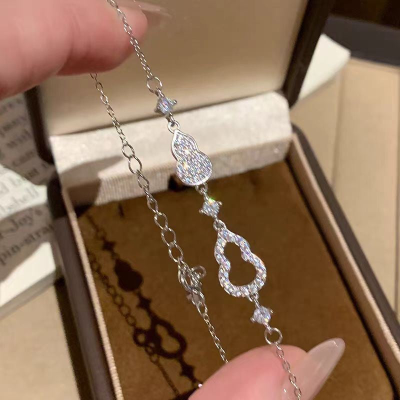 Beautiful Light Luxury High-grade Full Diamond Flash Trendy Temperamental Minority Bracelets