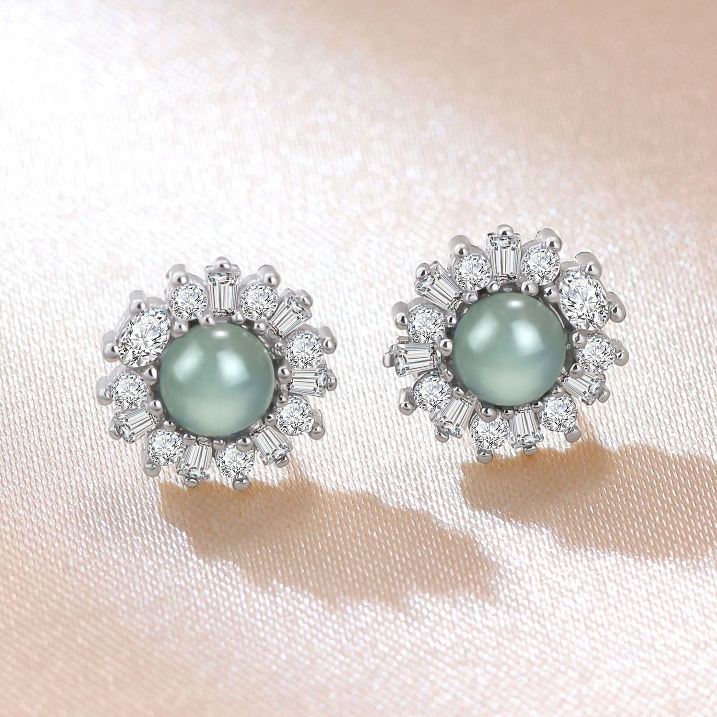 Natural Cargo Blue Water Jade Fashion Light Luxury High Sense Rings