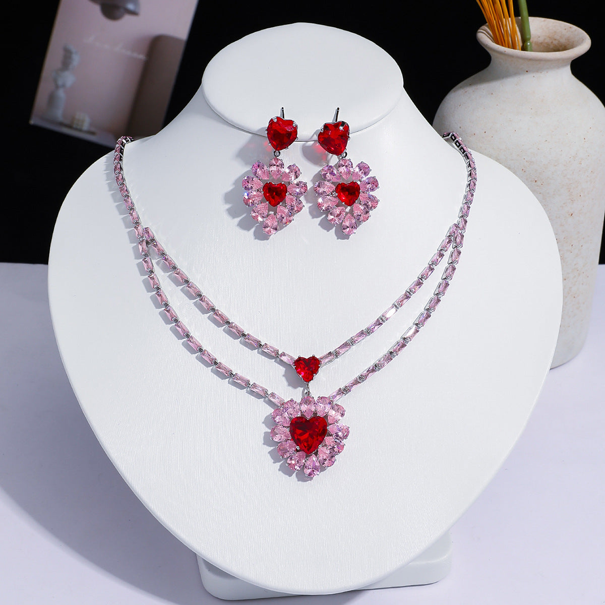 Fashion Trend Zircon Green Butterfly Tassel Necklace