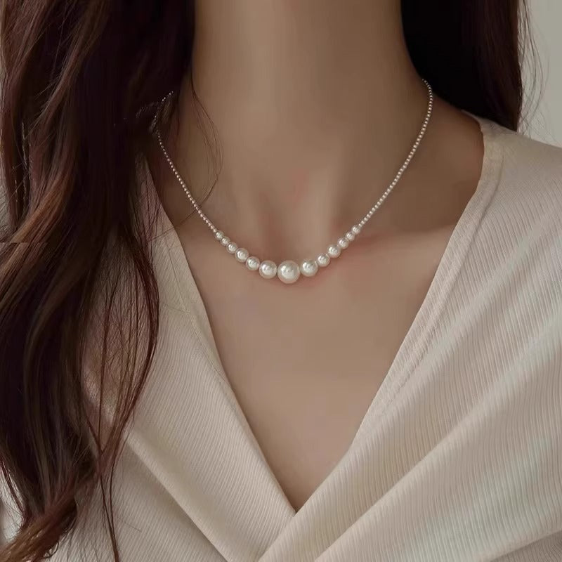 French Designer Light Luxury High-grade Pearl Fashion Sweater Necklace