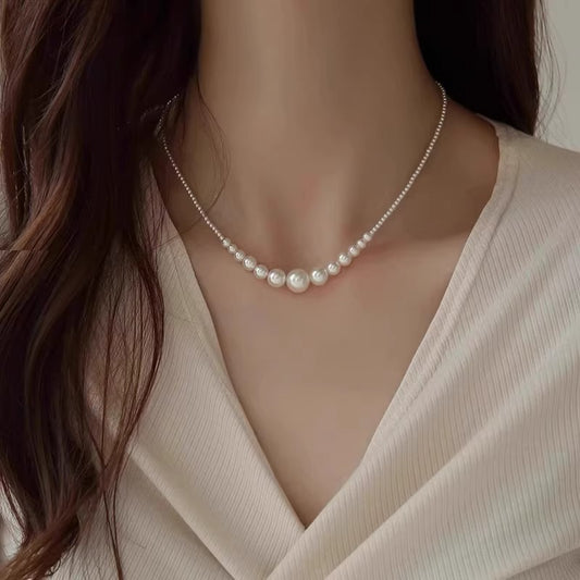 French Designer Light Luxury High-grade Pearl Fashion Sweater Necklace