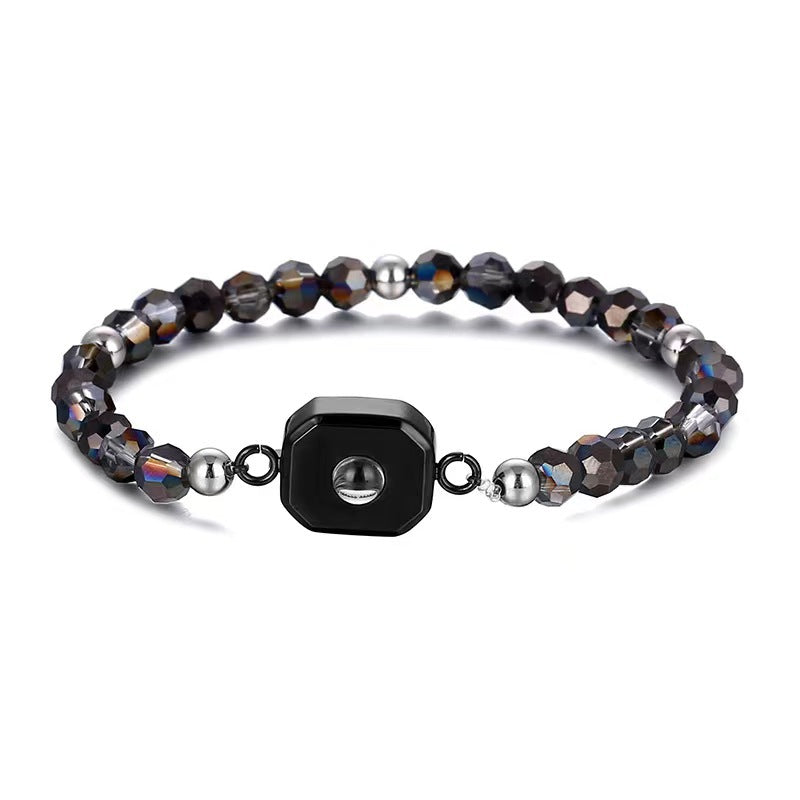 Simple Handmade Beaded Projection Language Hd Color Bracelet