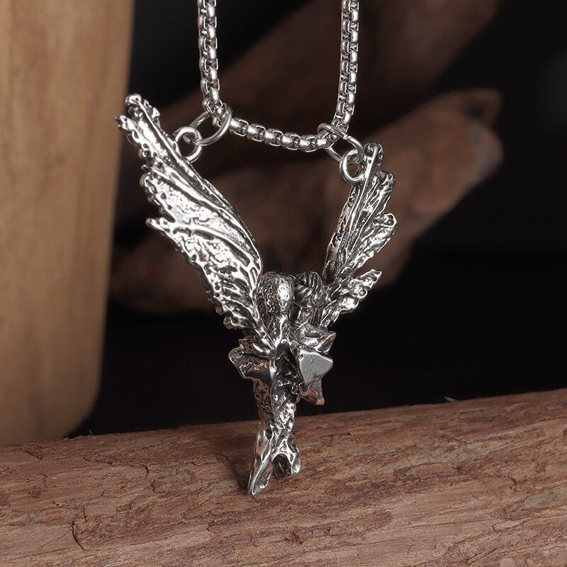 Women's & Men's Niche Angel Vintage Fashion Beauty Sweaters Necklaces