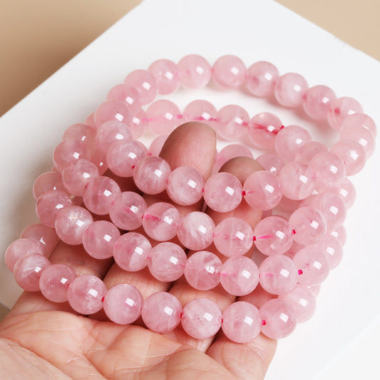 Women's Natural Jelly Horse Pink Crystal For Bracelets