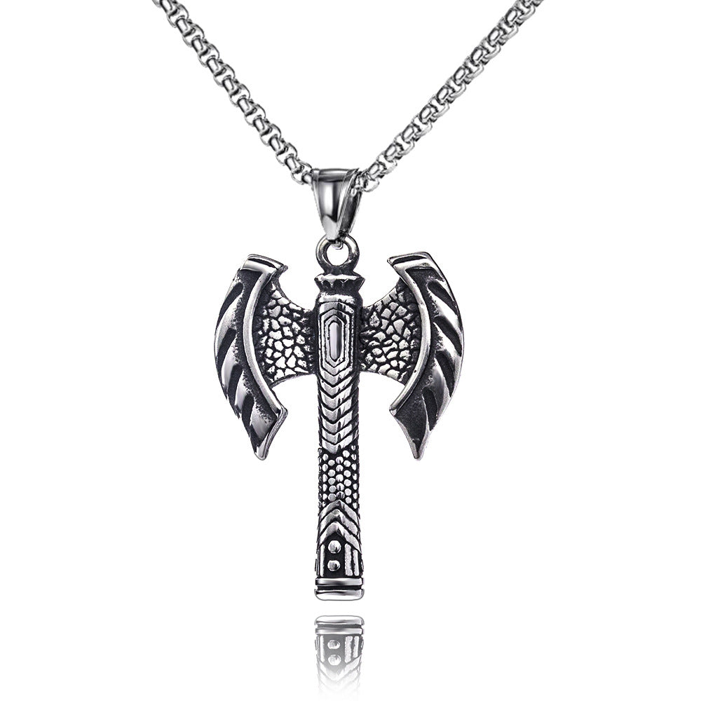 Men's Stainless Steel Hip Hop Cool Cross Trendy Clavicle Necklaces