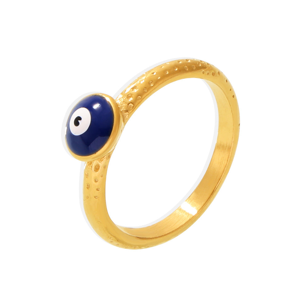 Evil Blue Eye Retro Fashion Devil Rings