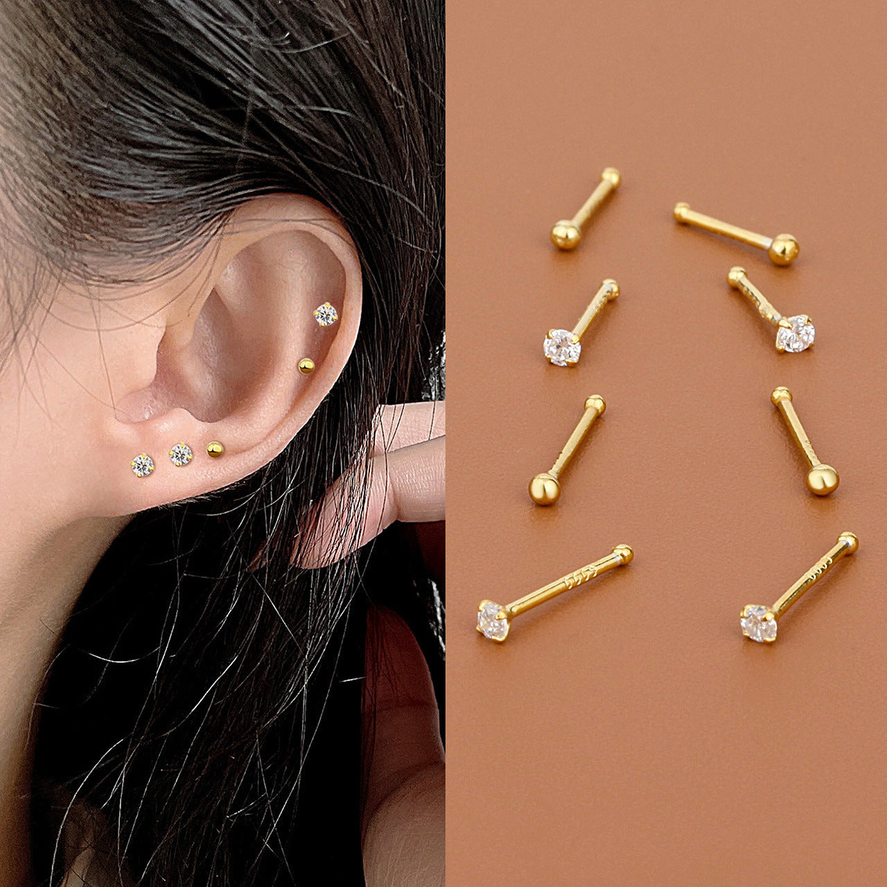 Women's & Men's Handmade Pure Earplugs Ear Bone Sleeping No Need To Take Earrings