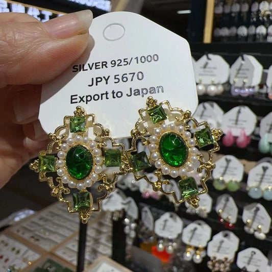 French Style Vintage Court High-key Dignified Earrings